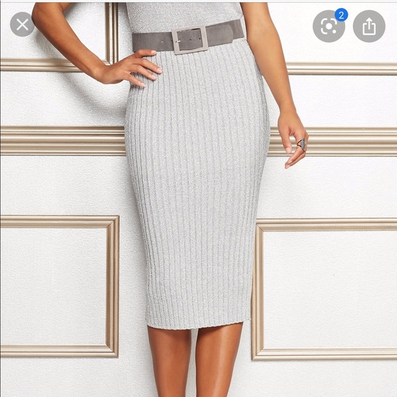 Metallic midi skirt - Picture 1 of 6